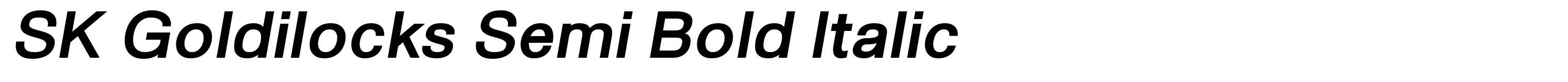 SK Goldilocks Semi Bold Italic